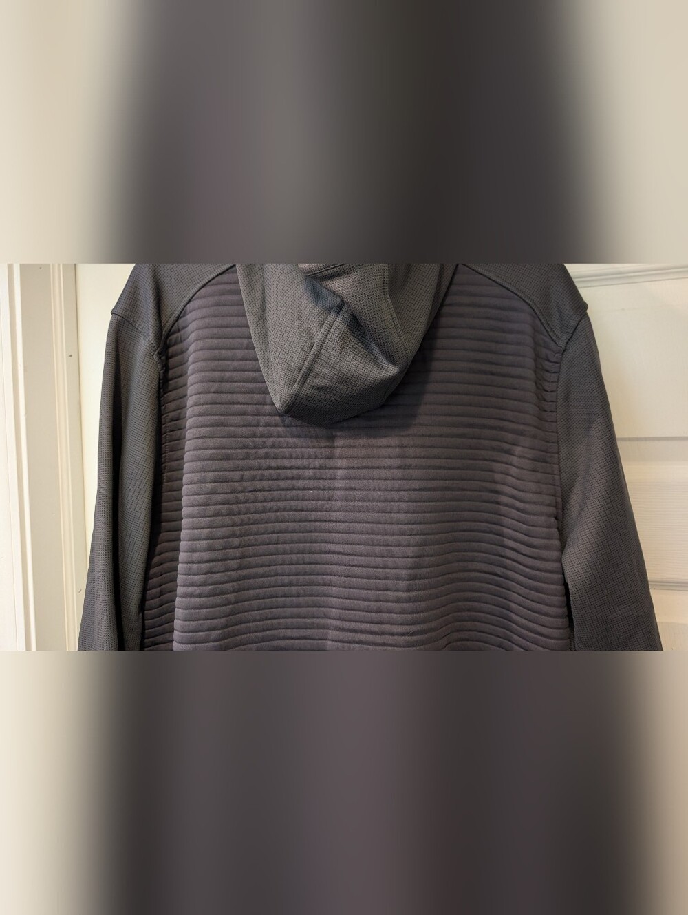 NEW! Gerry Men's Charcoal Slate Gray Full Zip Quilted Ribbed Hoodie Size XL NWT - Picture 12 of 15